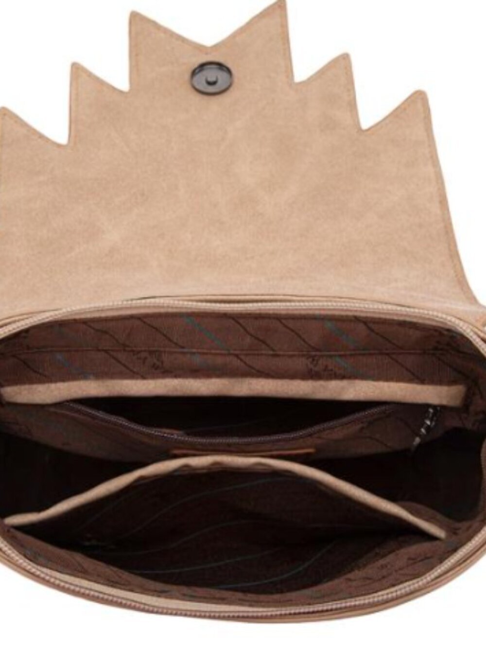 Montana West Aztec Tooled Fringe Bag-Tan NWT - Picture 3 of 3